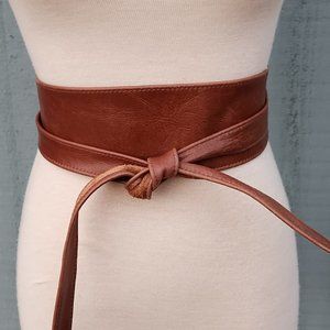 Brave 1992 Leather Waist Wrap Belt 74 Inches Long